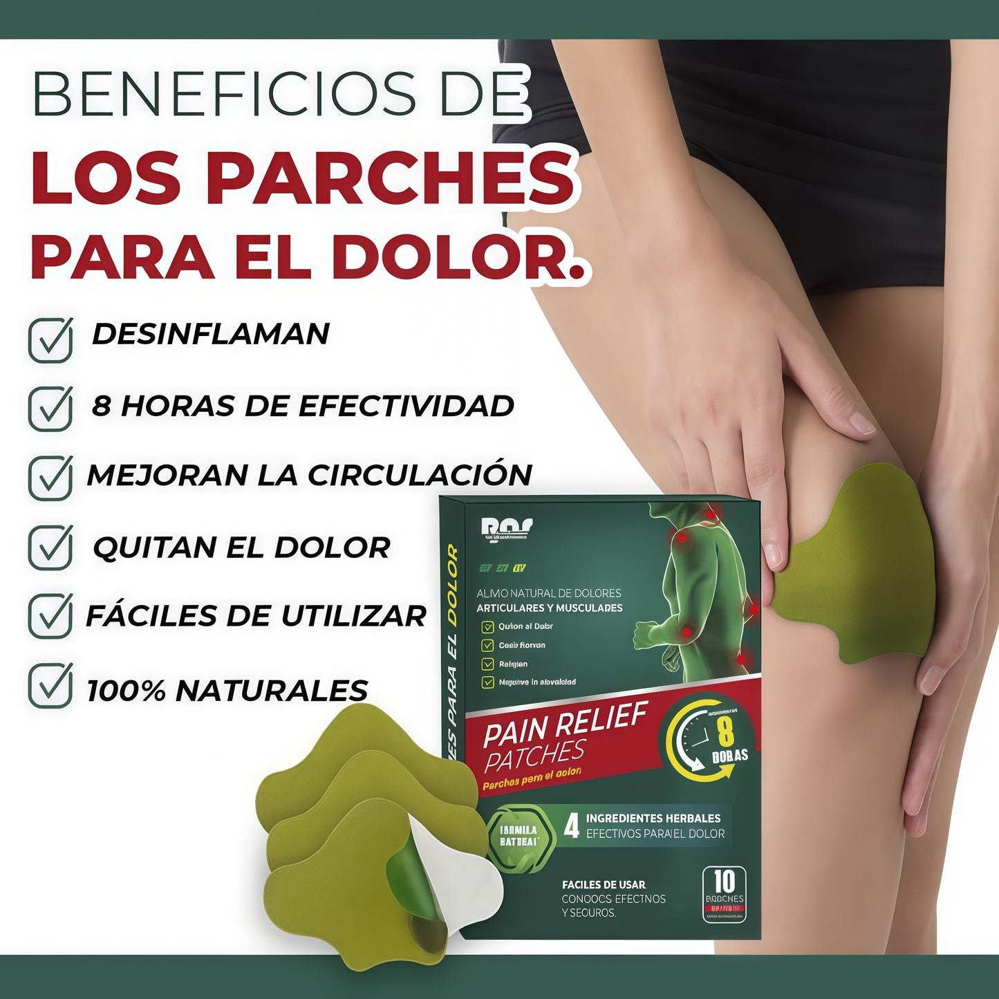 Parches Herbales para Cervical y lumbar x 10 🔥🌿