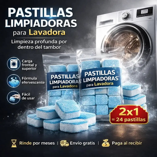 ¡PROMO 2x1! 24 Pastillas PERLA para Lavadora 💦