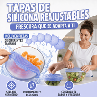 TAPA- TODO | 6 Tapas de silicona selladoras de alimentos 🔥