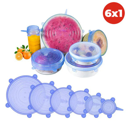 Pack x6 Tapas Selladora Ajustable Multiusos - EN OFERTA